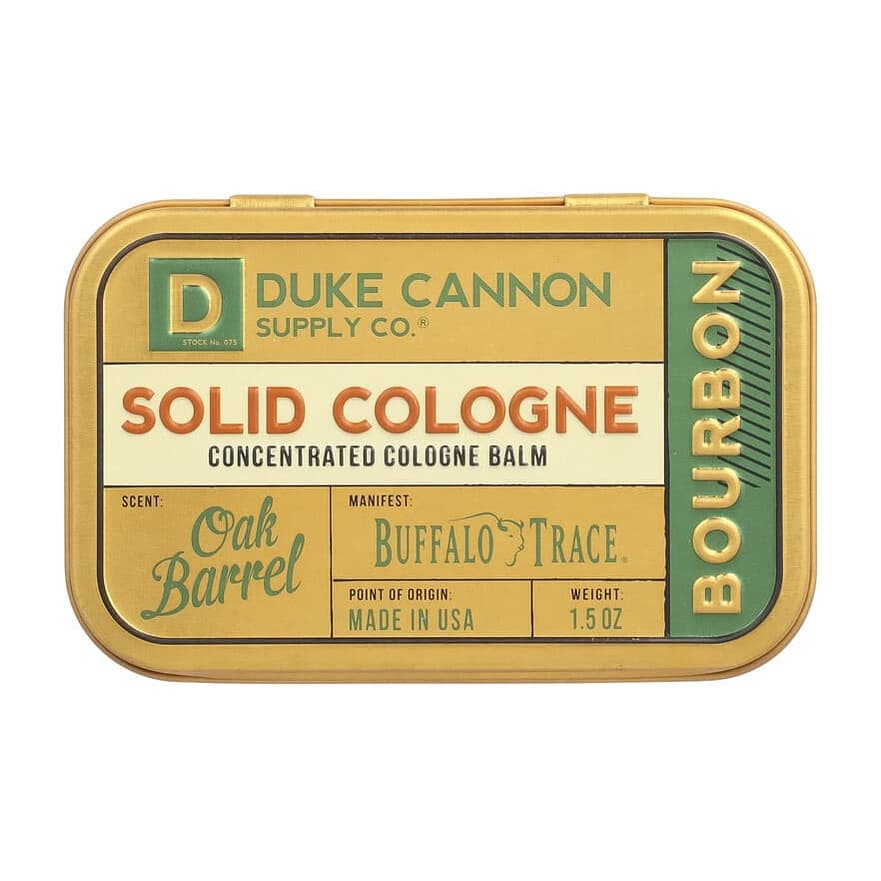 Solid Cologne, Bourbon, Oak Barrel