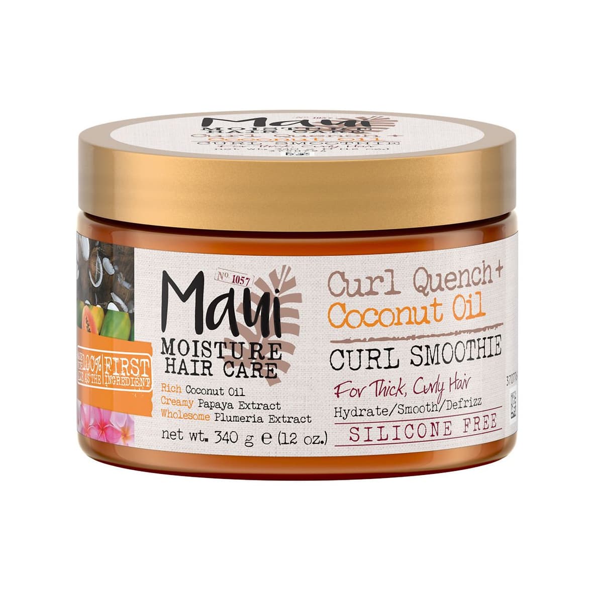 Curl Quench + Coconut Oil Curl Smoothie Coconut Water, White Orange & Tonka Bean