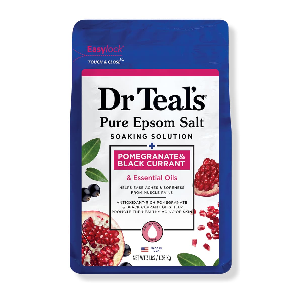 Pure Epsom Salt Soak, Pomegranate Oil & Black Currant