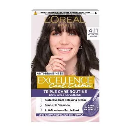 Excellence Crème Cool 4.11 Ultra Ash Brown Hair Dye