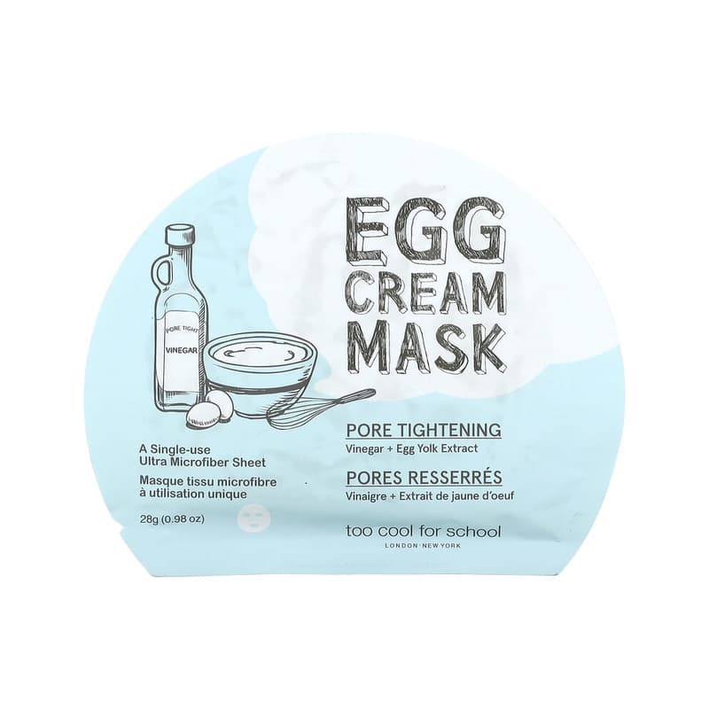 Egg Cream Beauty Mask, Pore Tightening