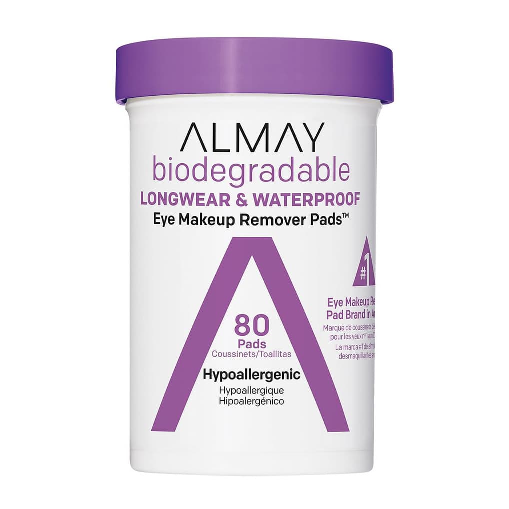 Biodegradable Longwear & Waterproof Eye Makeup Remover Pads