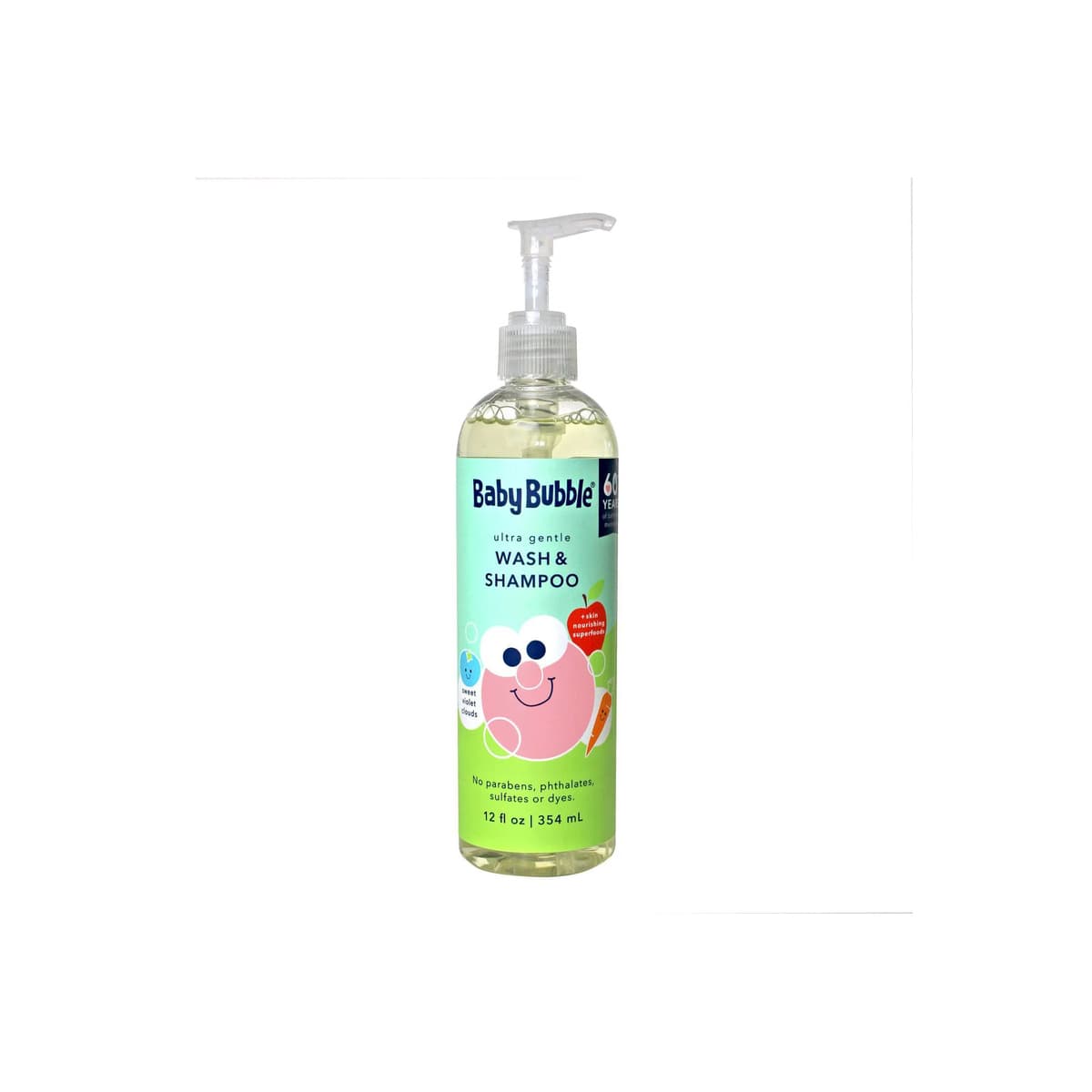 Baby Bubble Ultra Gentle Body Wash and Shampoo for Kids' - Sweet Violet Clouds Scent