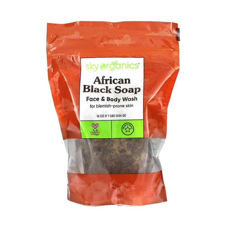 African Black Soap, Face & Body Wash, For Blemish-Prone Skin