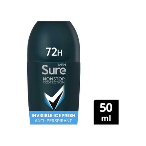 Men Nonstop Invisible Ice Fresh Antiperspirant Deodorant Roll On