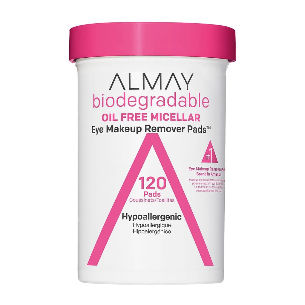 Biodegradable Oil Free Micellar Eye Makeup Remover Pads