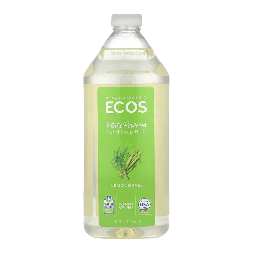 Ecos®, Plant Powered Hand Soap Refill, Lemongrass