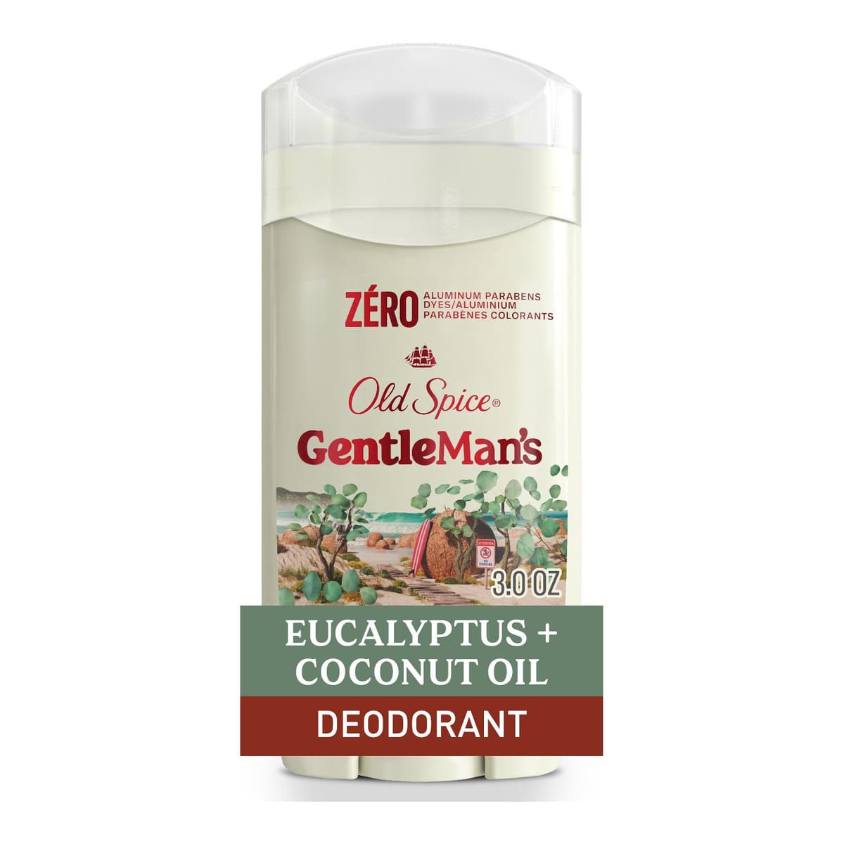 Men's Deodorant Aluminum Free Eucalyptus with Coconut Oil