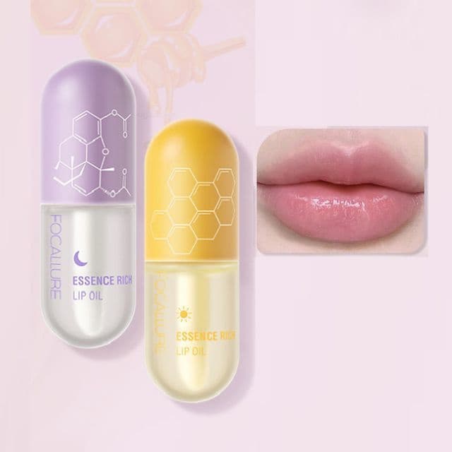 Essence Rich Lip Oil, Day & Night Setkit