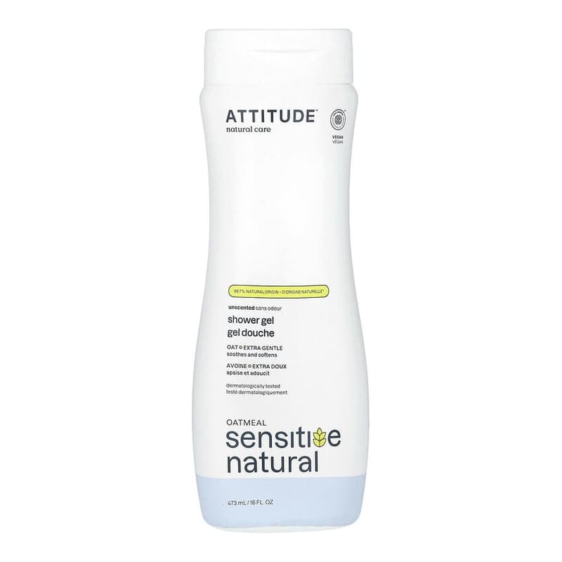 Oatmeal Sensitive Natural, Shower Gel, Extra Gentle, Unscented
