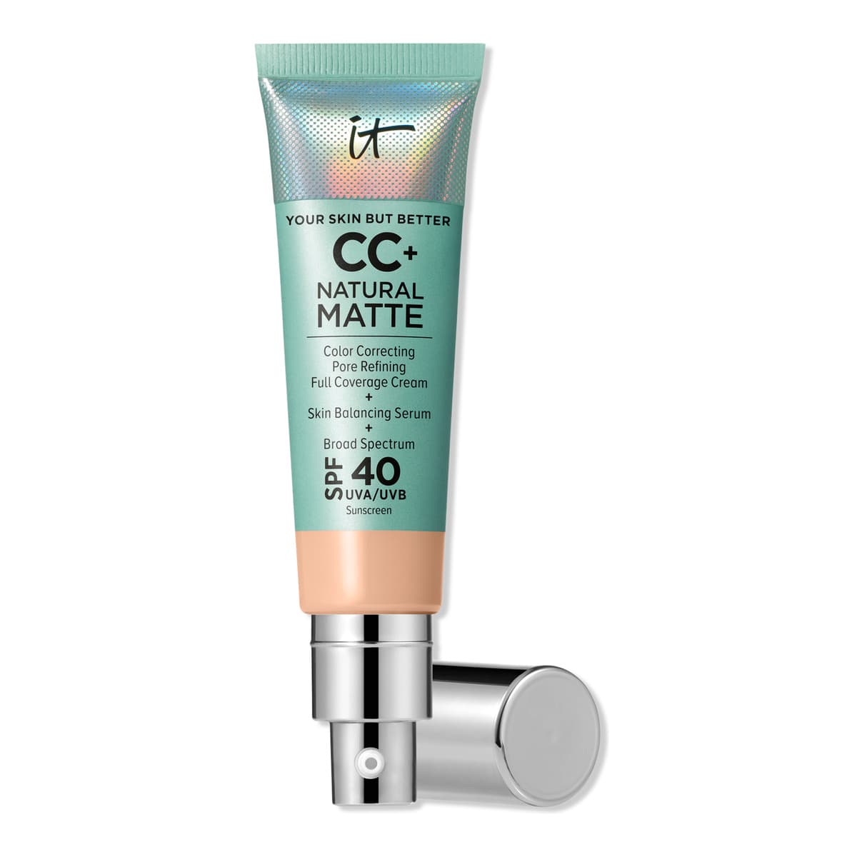 CC+ Cream Natural Matte Foundation with SPF 40, Light Cool
