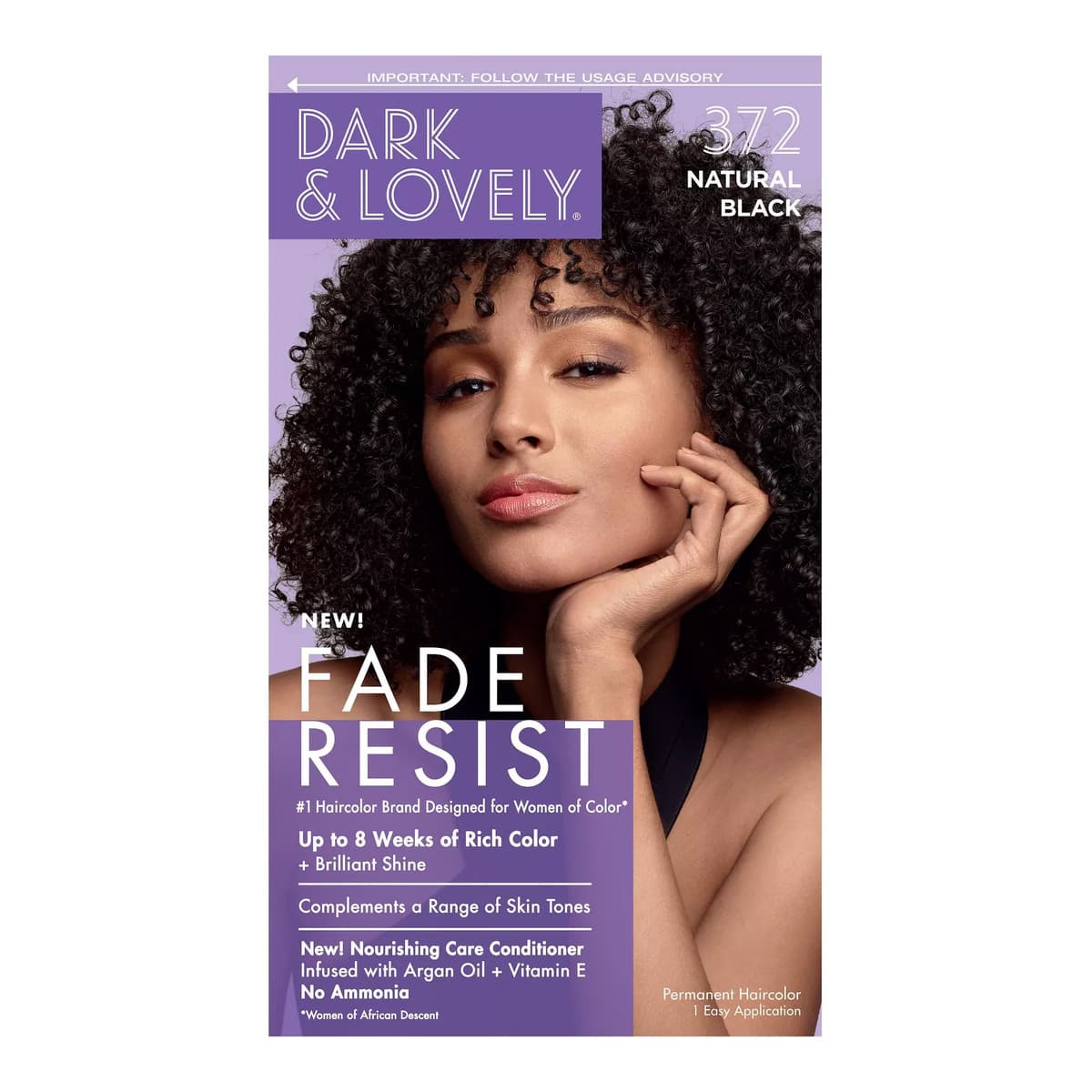 Fade Resist Permanent Hair Color, #401 Natural Black