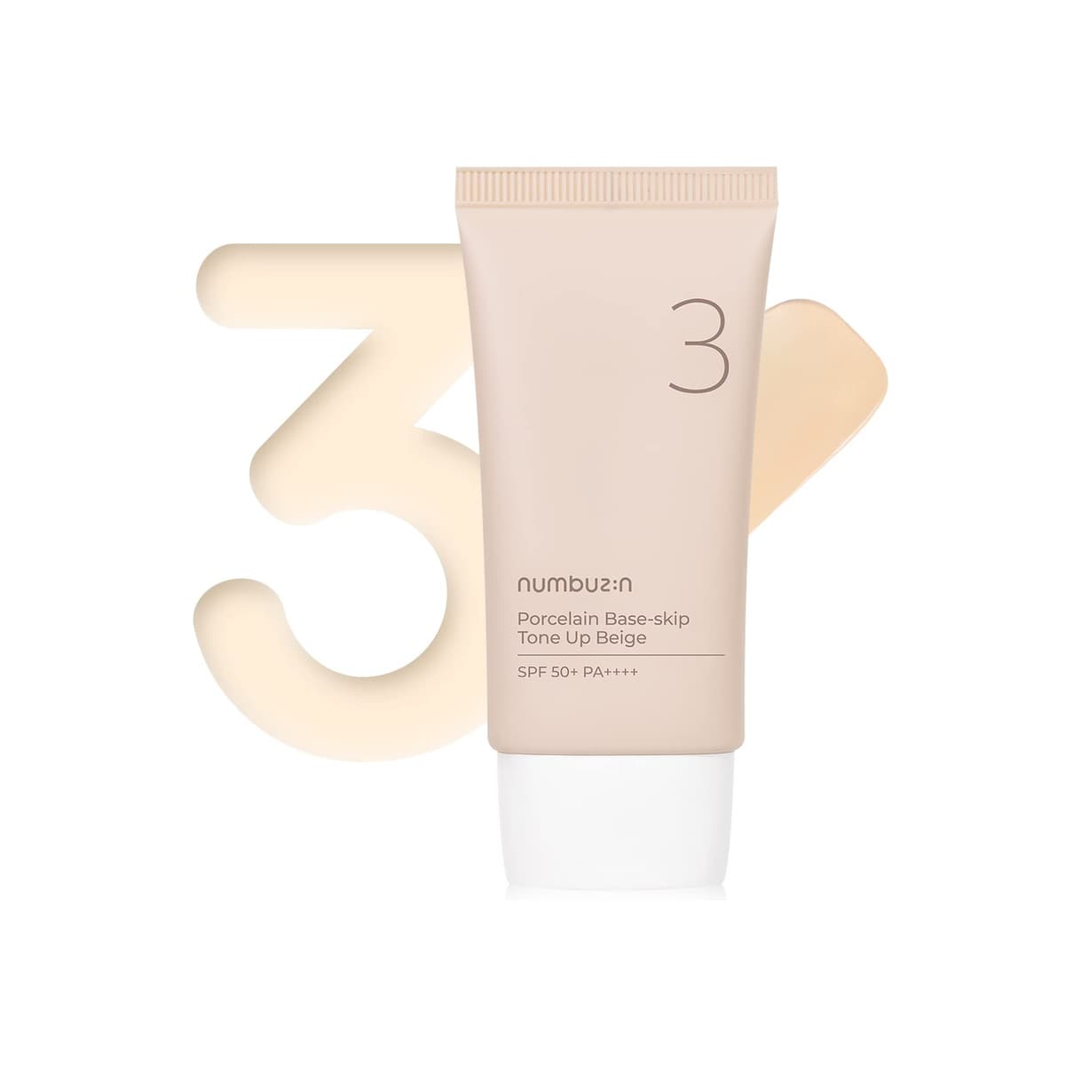No. 3 Porcelain Base-Skip Tone up Beige SPF 50+ PA++++