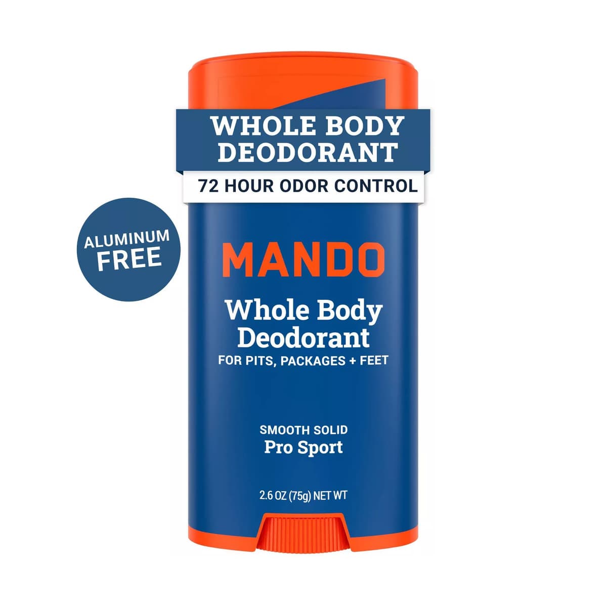 Whole Body Deodorant - Men's Aluminum-Free Smooth Solid Stick Deodorant - Pro Sport