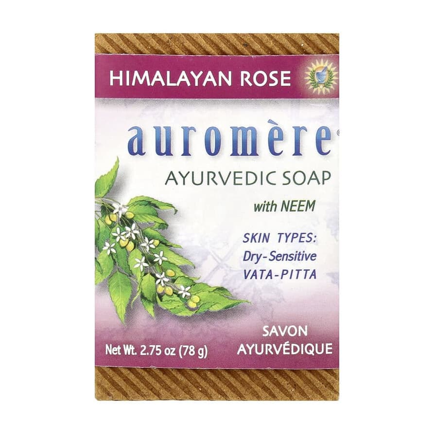Ayurvedic Bar Soap with Neem, Himalayan Rose
