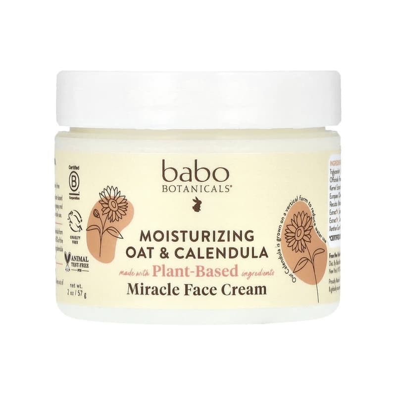 Moisturizing Miracle Face Cream, Oat & Calendula
