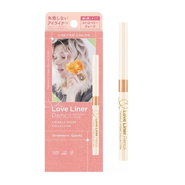 Love Liner Pencil Eyeliner Twinkle Stone Collection, Strawberry Quartz