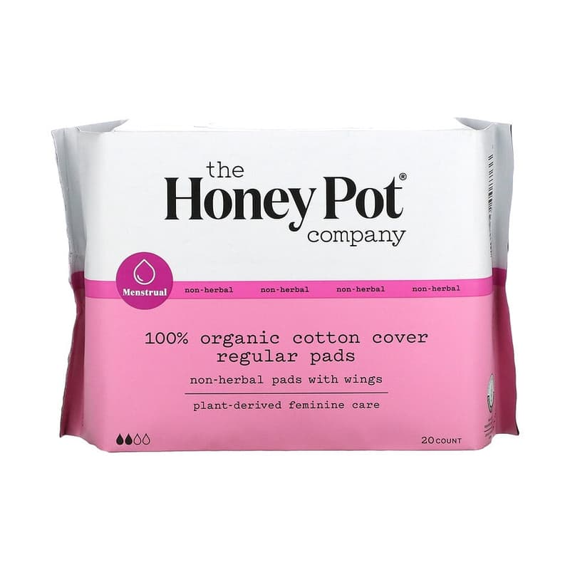 Non-Herbal Pads with Wings, Organic Regular