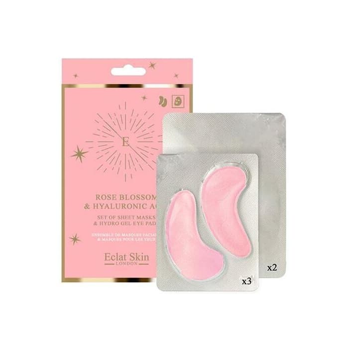 Rose Hyaluronic Acid Sheet Masks, Eye Pads
