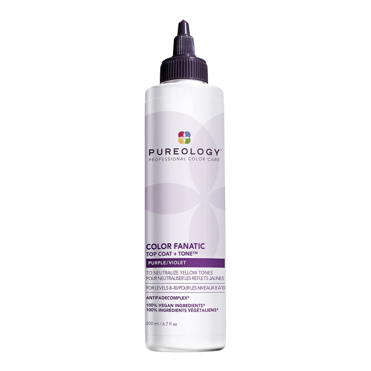 Color Fanatic Top Coat + Tone Hair Gloss, Purple/Violet