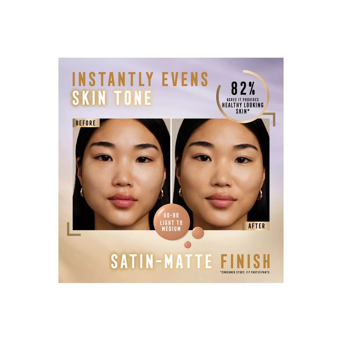 Miracle Pure Skin Reset Serum Foundation, Light to Medium 60 to 80