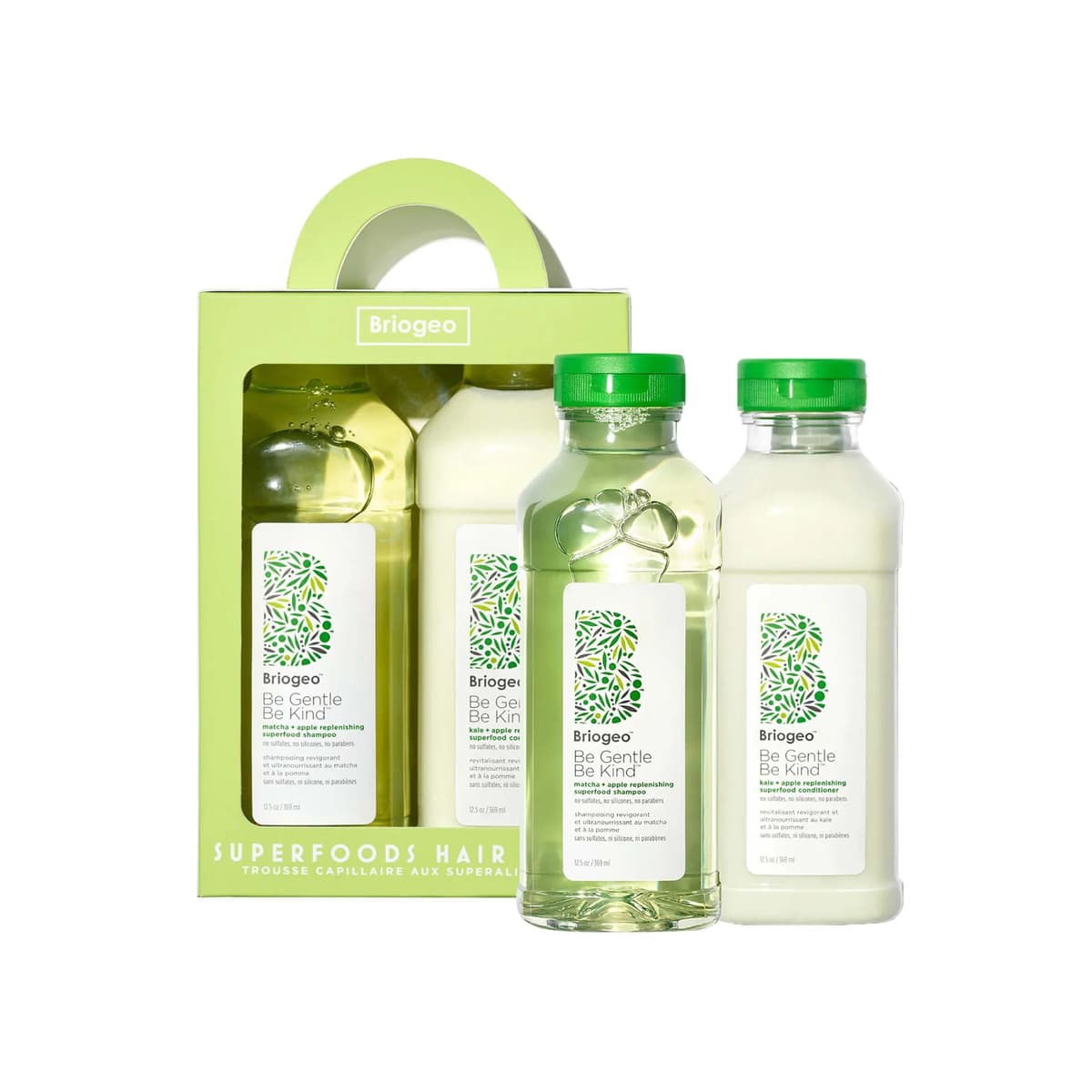 Superfoods™ Apple, Matcha and Kale Replenishing Shampoo and Conditioner Duo