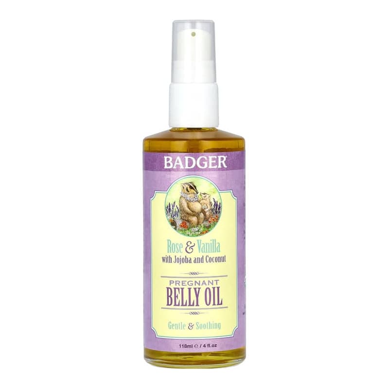 Pregnant Belly Oil, Rose & Vanilla