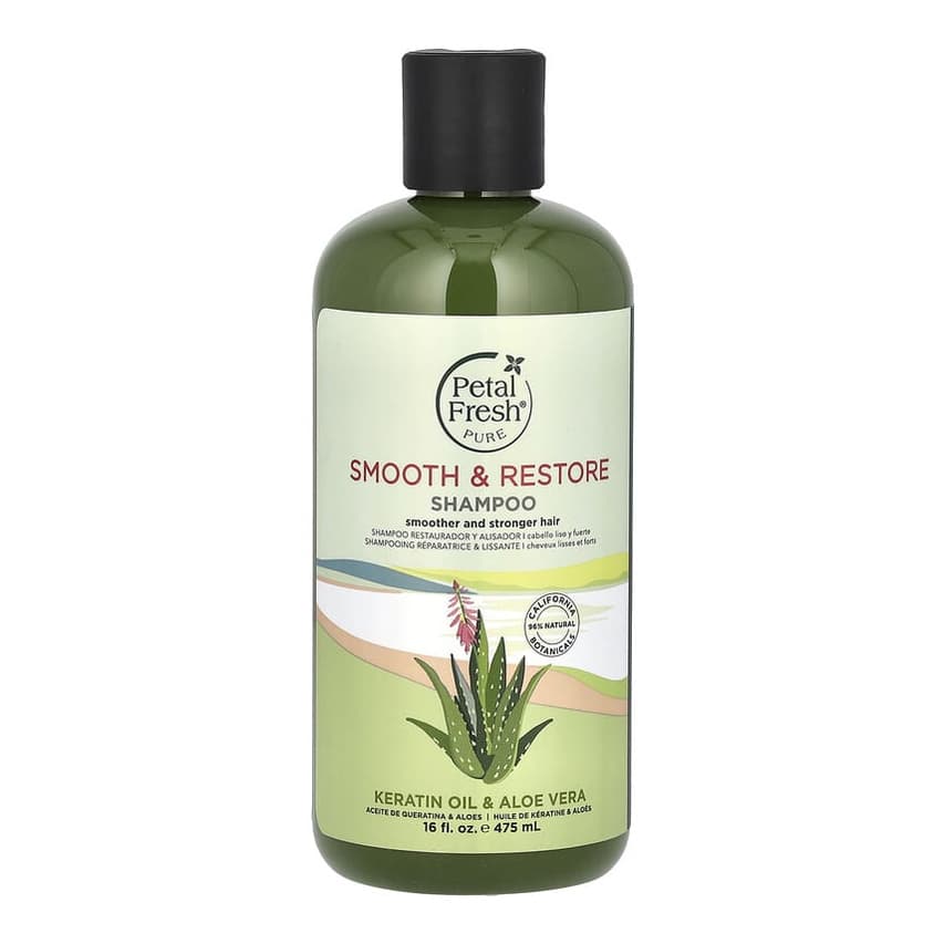 Pure, Smooth & Restore Shampoo, Keratin Oil & Aloe Vera