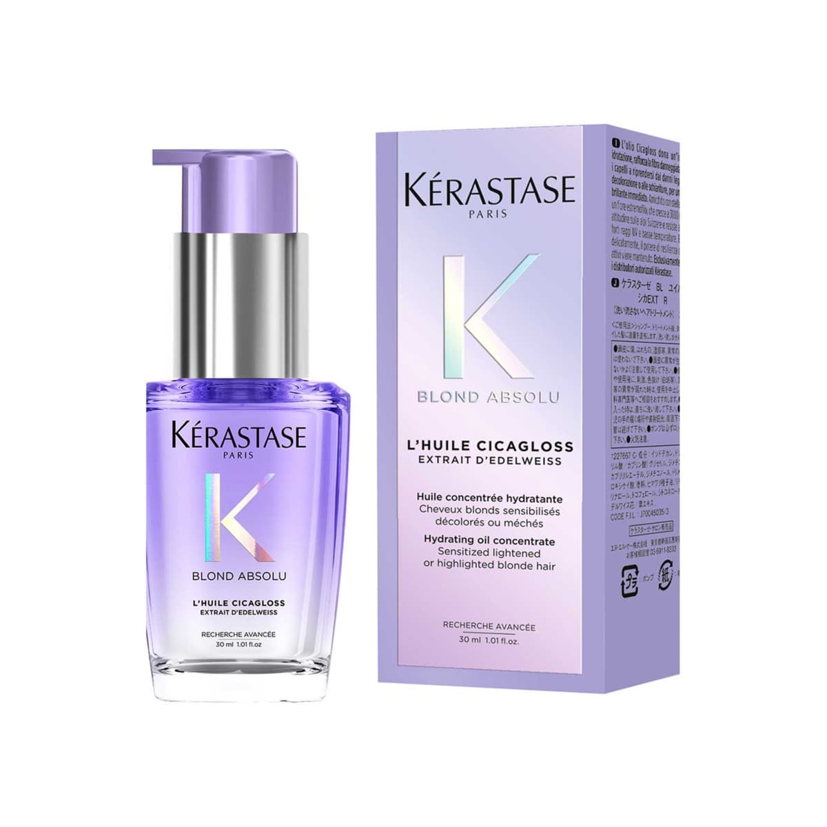Kérastase Blond Absolu Hair Oil Huile Cicagloss Bottle, for Blonde or Lightened Hair with Hyaluronic Acid <br/>