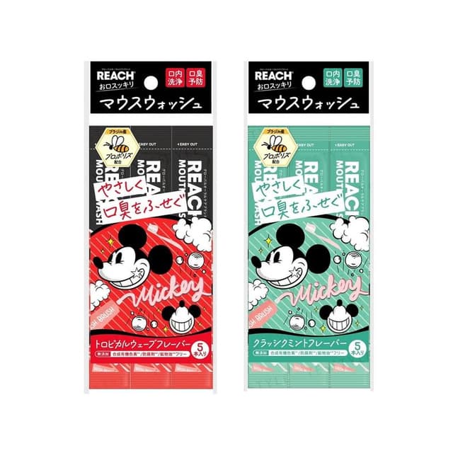 REACH Mouthwash, Disney Mickey - Classic Mint 5 pcs