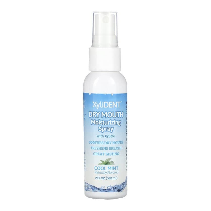 Dry Mouth Moisturizing Spray with Xylitol, Cool Mint