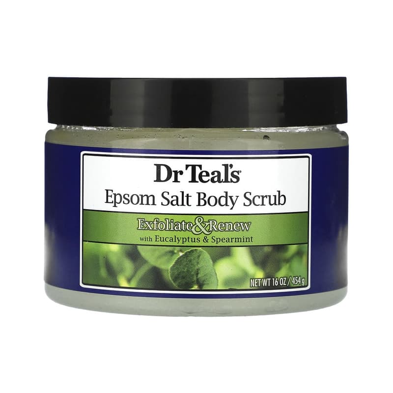 Epsom Salt Body Scrub, Eucalyptus & Spearmint