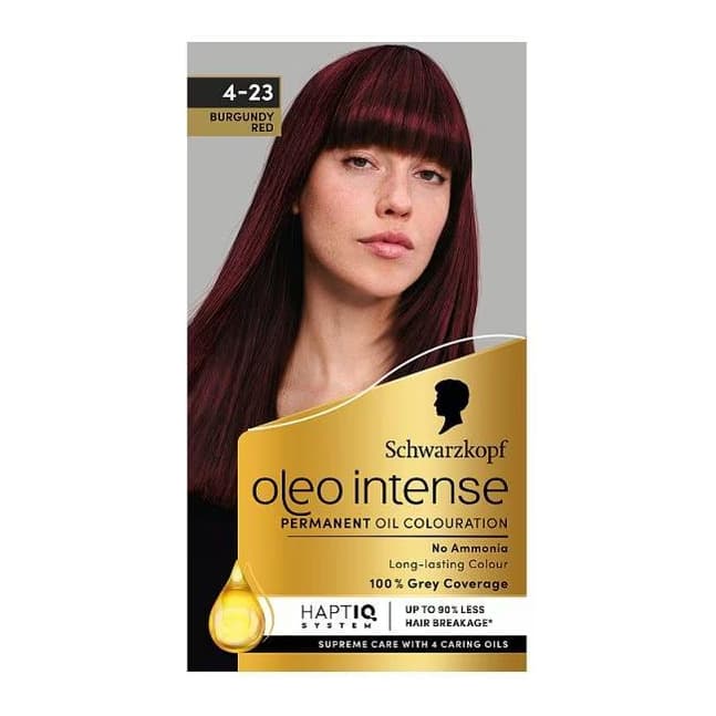 Oleo Intense Burgundy Red Permanent Hair Dye