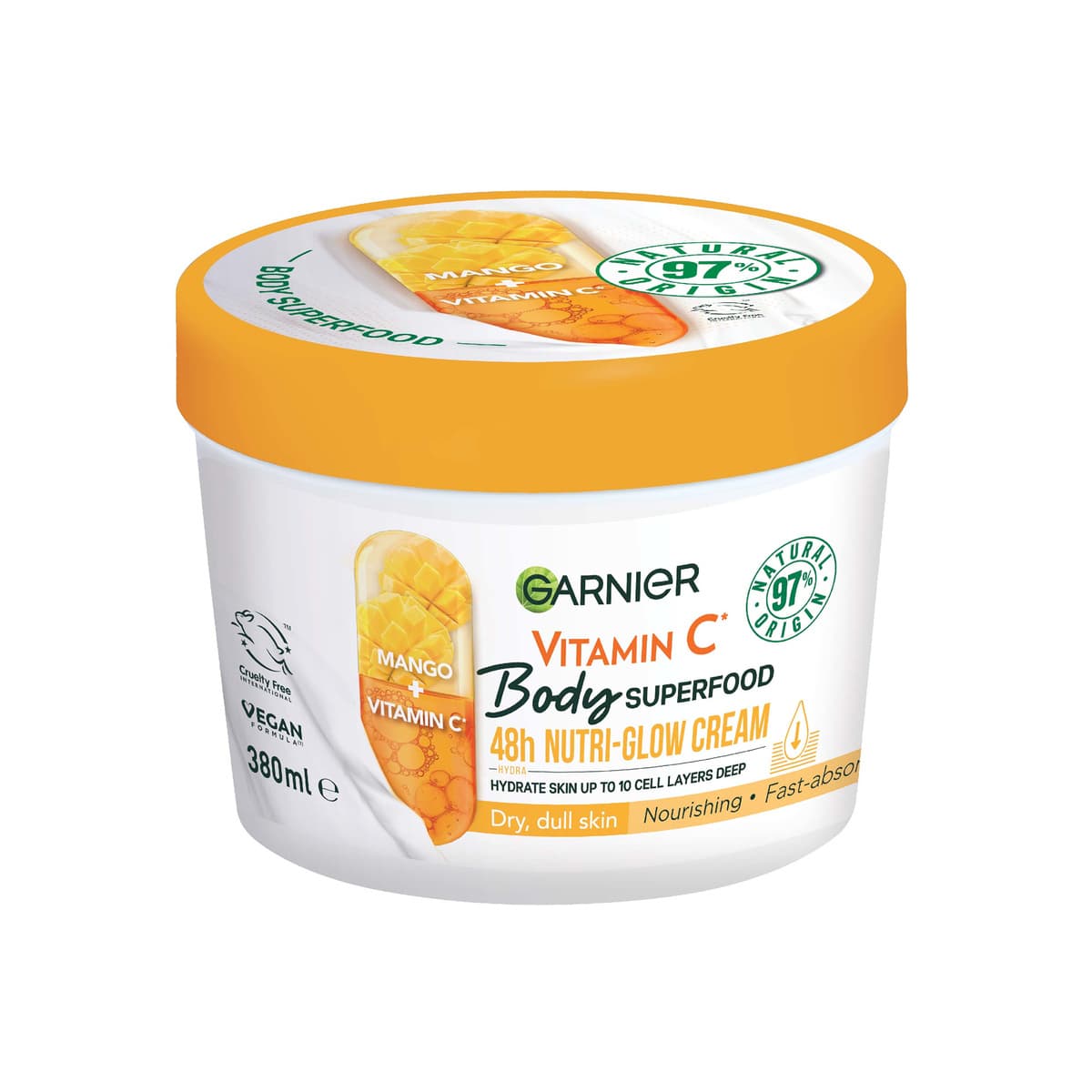 Body Superfood Nutri Glow Body Cream Vitamin C and Mango