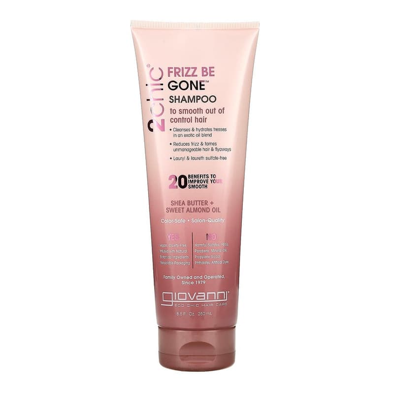 2chic, Frizz Be Gone Shampoo, Shea Butter + Sweet Almond Oil