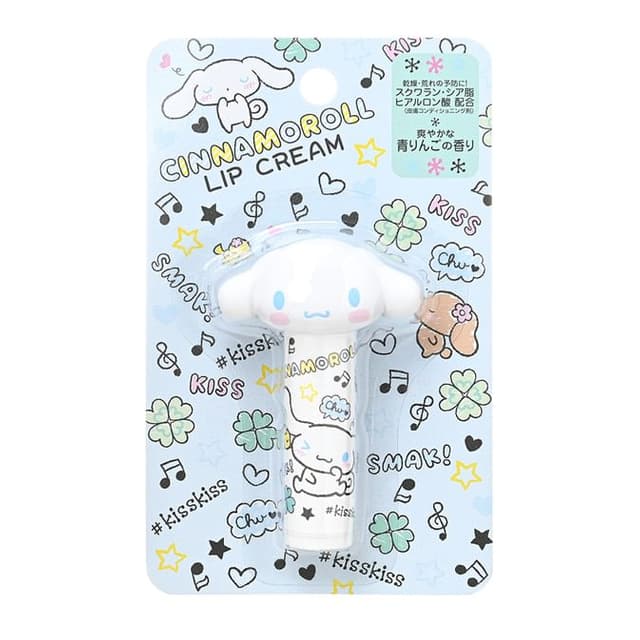 Sanrio Kiss & Love Lip Cream, Cinnamoroll - Green Apple