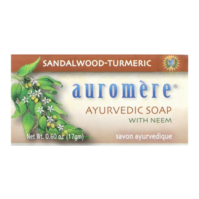 Ayurvedic Bar Soap with Neem, Sandalwood-Turmeric
