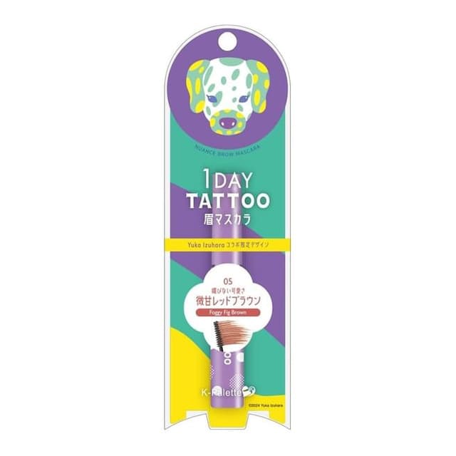 1 Day Tattoo Nuance Brow Mascara, #05 Foggy Fig Brown