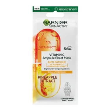 SkinActive Vitamin C Ampoule Sheet Mask Pineapple
