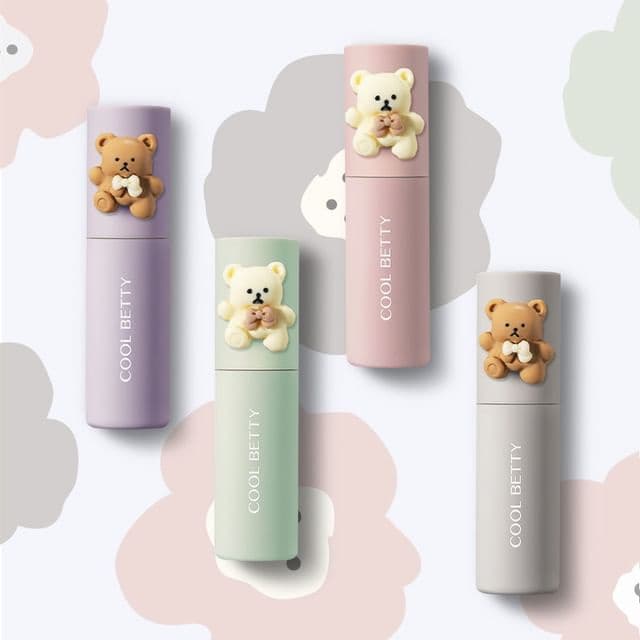 3D Bear Air Feeling Lip Mud, #24# Black Tea