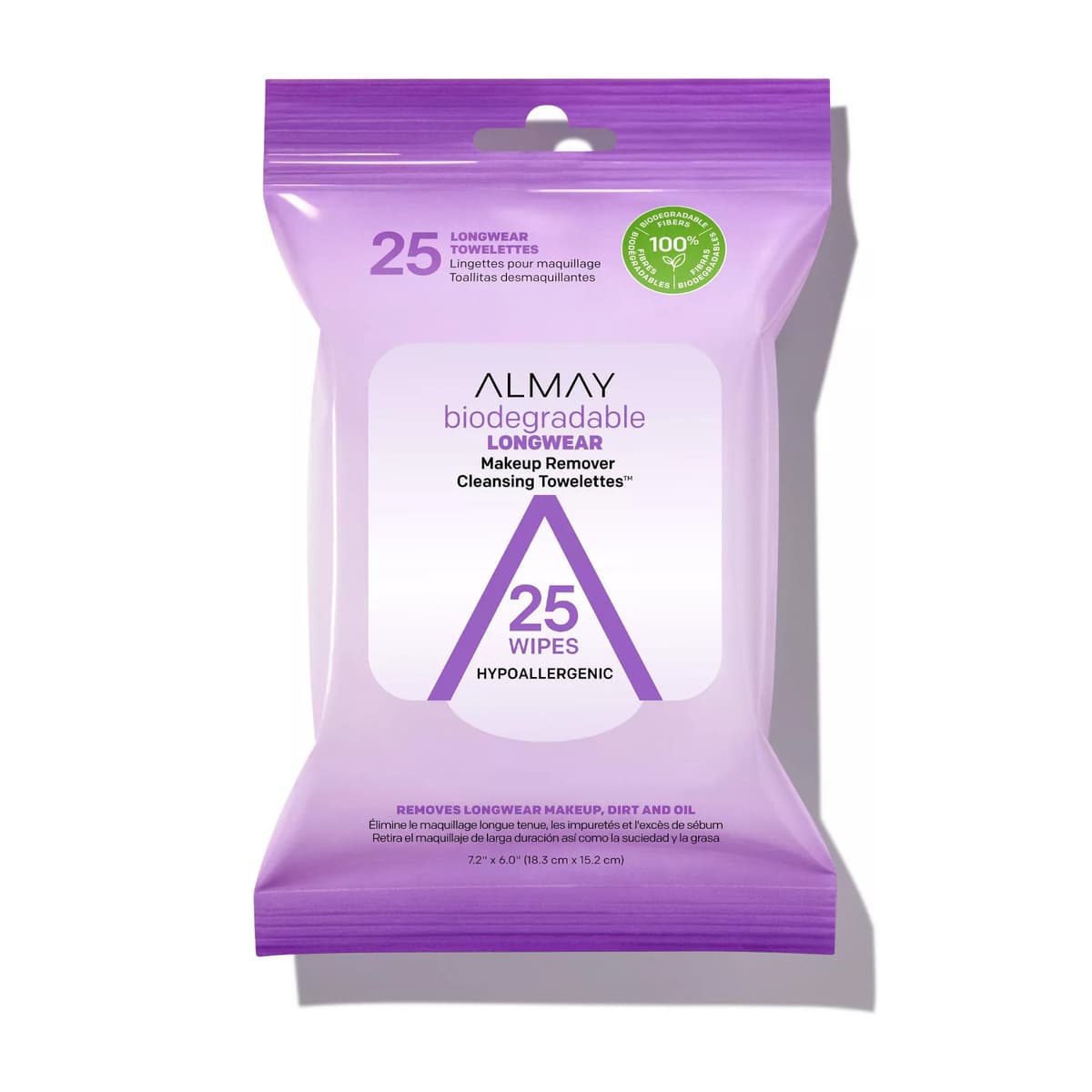 Biodegradable Longwear Makeup Remover Cleansing Towelettes