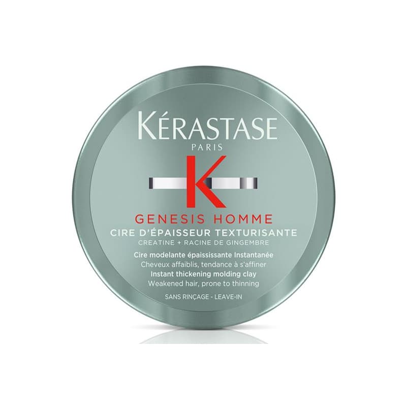 Kérastase Genesis Homme, Instant Thickening Moulding Men's Hair Clay, For Weakened & Thinning Hair