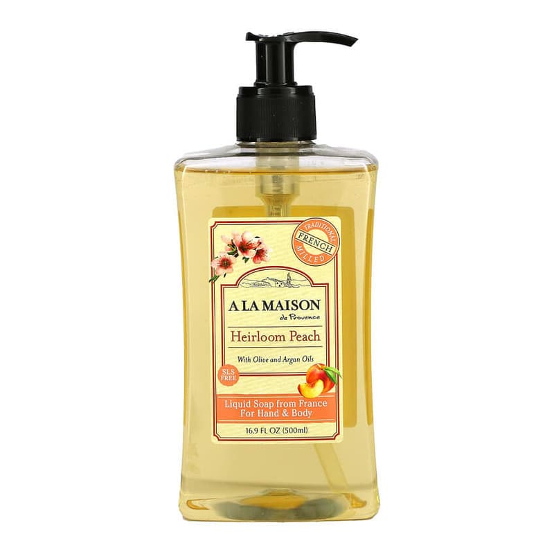 Liquid Soap For Hand & Body, Heirloom Peach