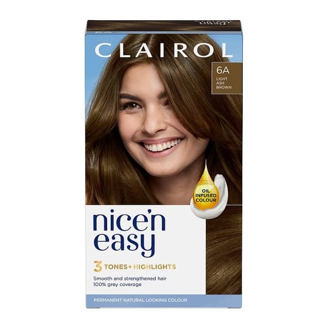 Clairol Nice'n Easy Hair Dye 6A Light Ash Brown
