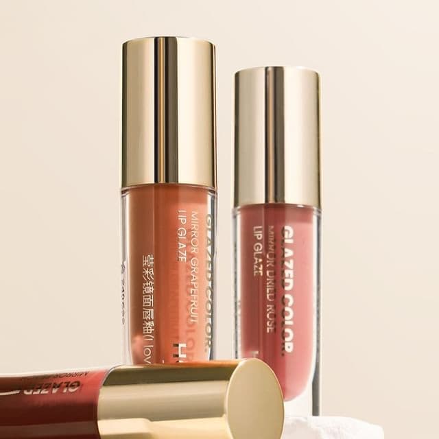 Glazed Color Mirror Lip Gloss, Grapefruit