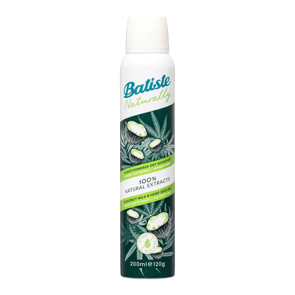 Naturally Dry Shampoo Coconut Milk & Hemp Seed Oil