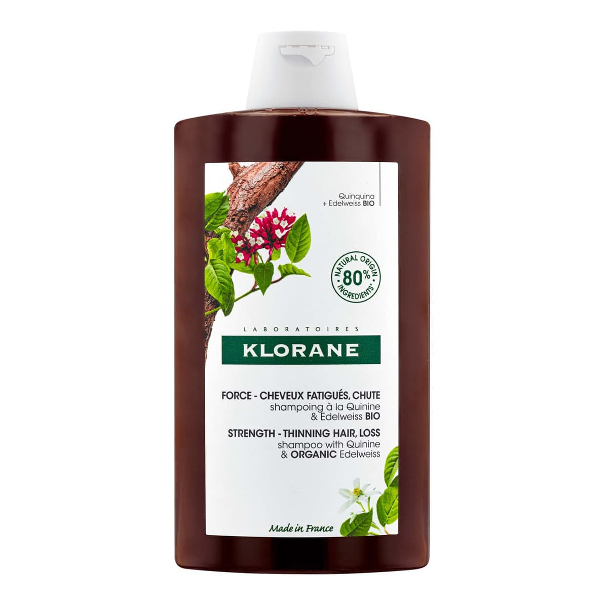 Strengthening Shampoo for Thinning, Tired Hair with Quinine and ORGANIC Edelweiss
