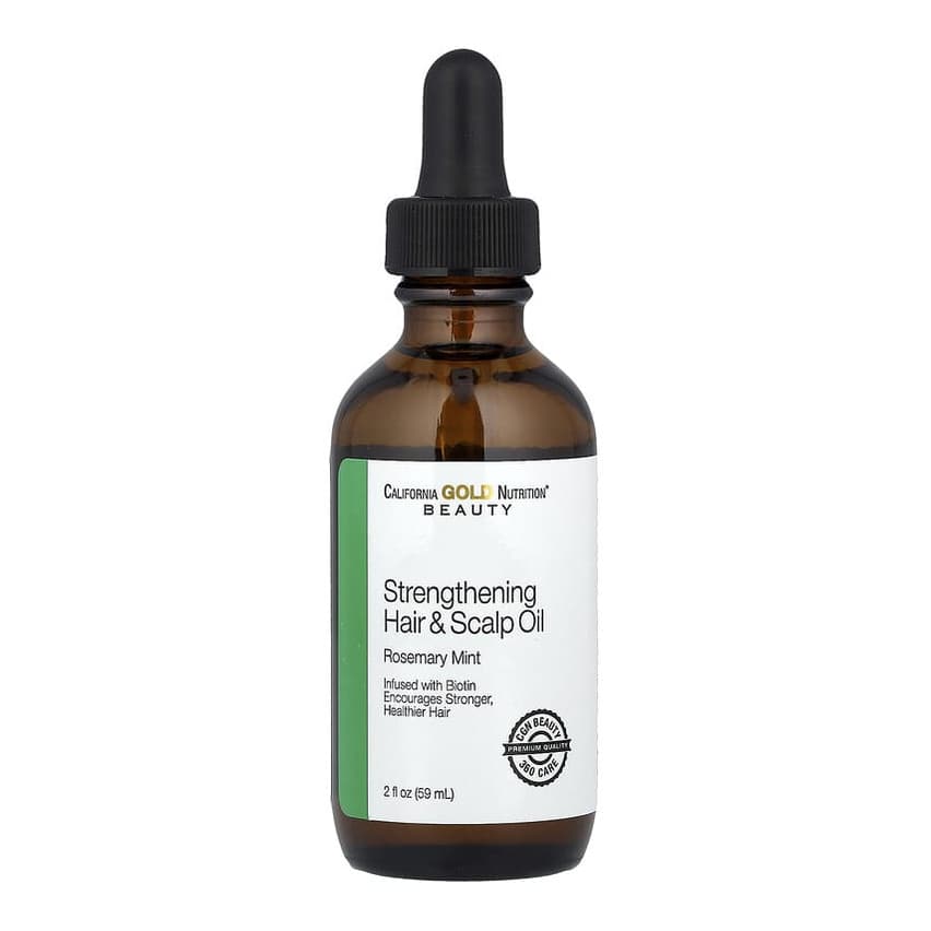 Strengthening Hair & Scalp Oil, Biotin, Rosemary Mint