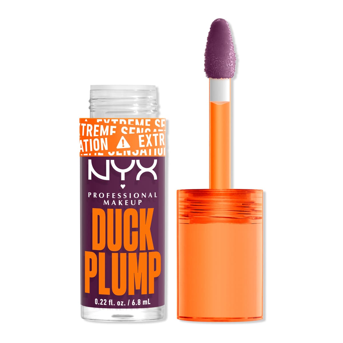 Duck Plump High Pigment Lip Plumping Gloss, Pure Plum.p
