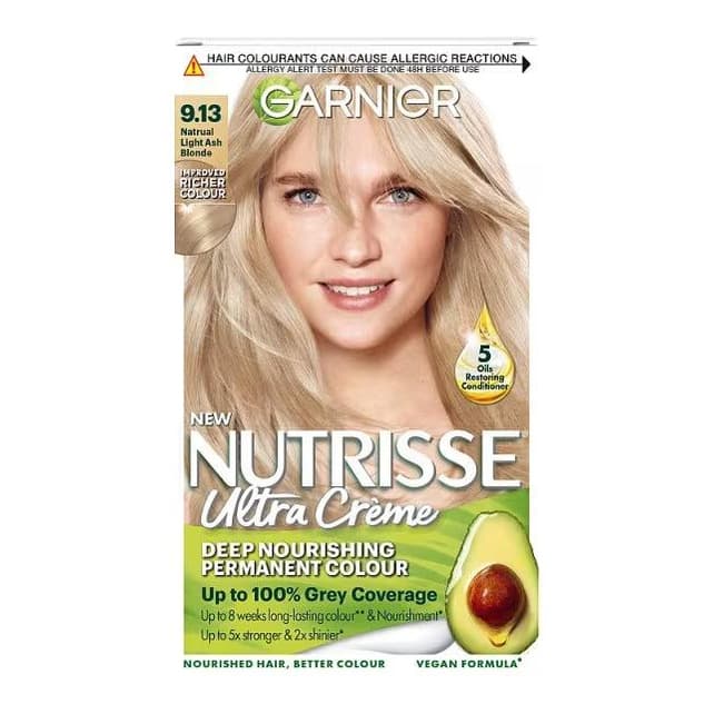 Permanent Hair Dye Light Ash Blonde 9.13